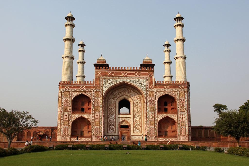 Akbar's Tomb at Sikandra Akbar's Tomb at Sikandra with Mughal architecture and gardens